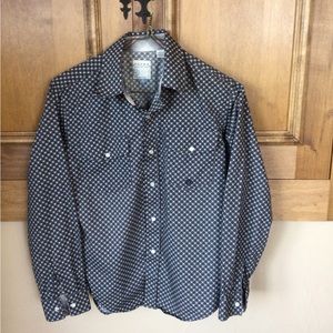 Boys Roper western pearl snap shirt.
